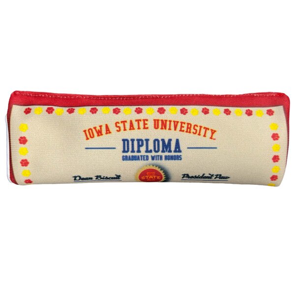 I-State Cardinal Diploma Squeaker Dog Toy